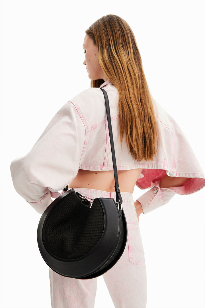 Maitrepierre round leather bag | Desigual