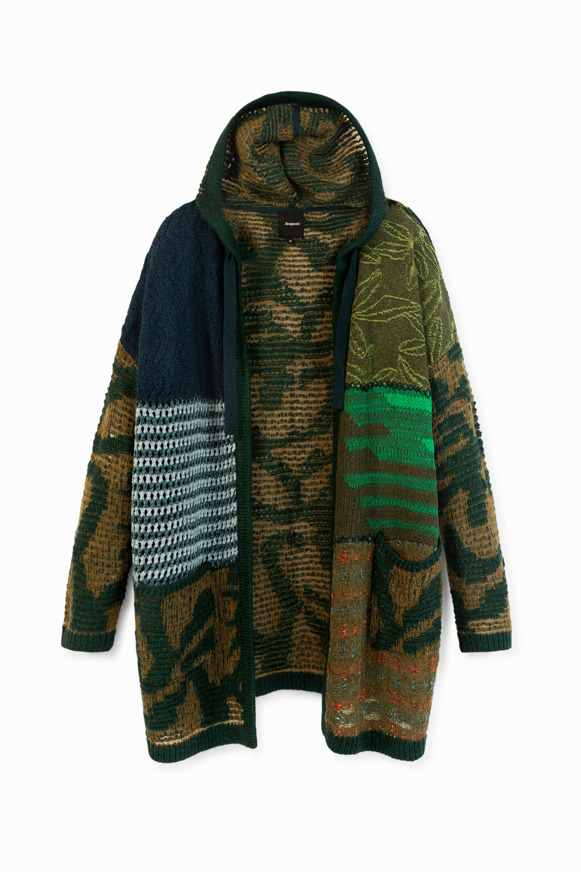 Pull ouvert capuche patch - Desigual - Modalova