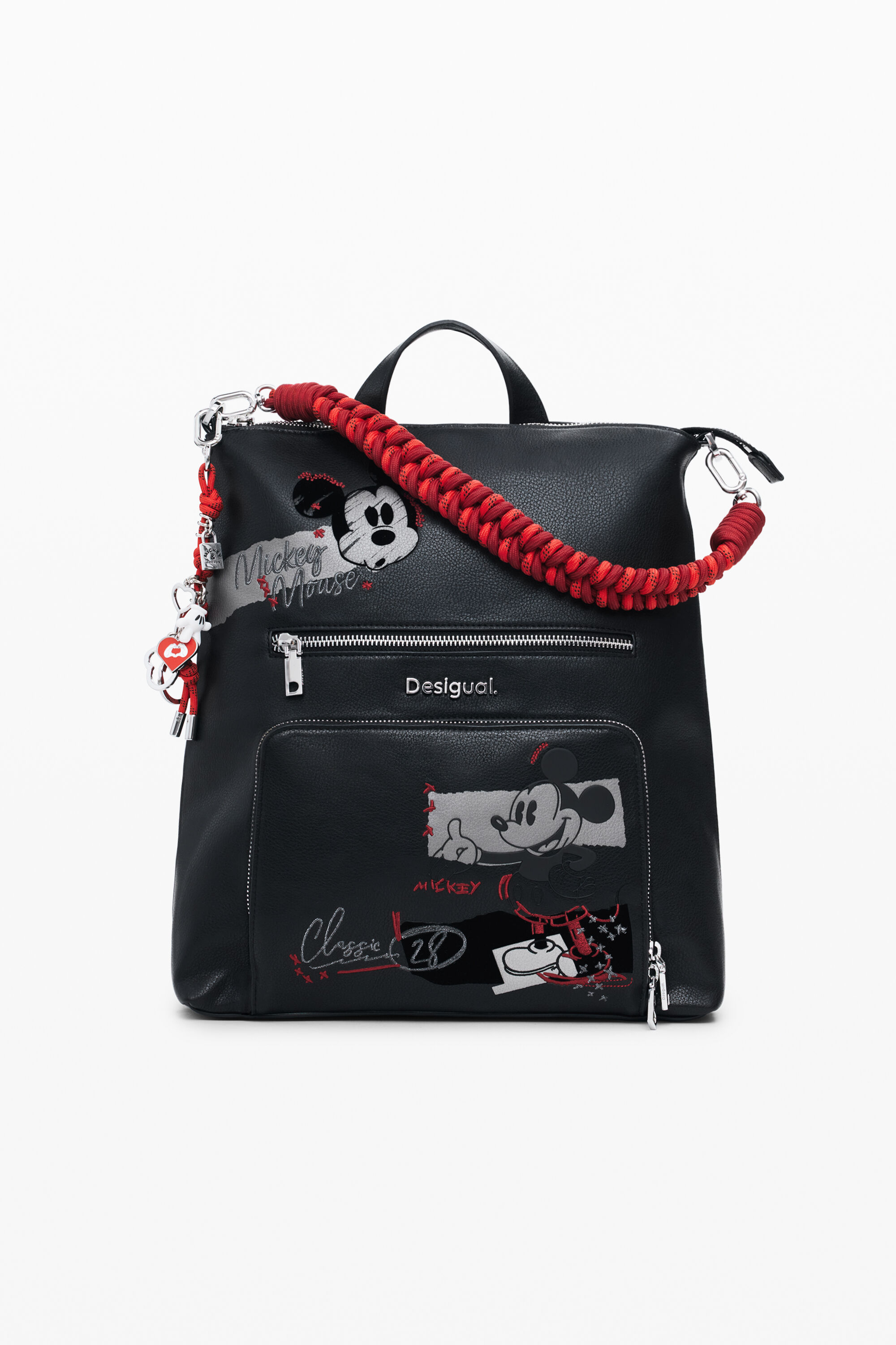 Mittelgroßer Rucksack in Lederoptik Mickey™