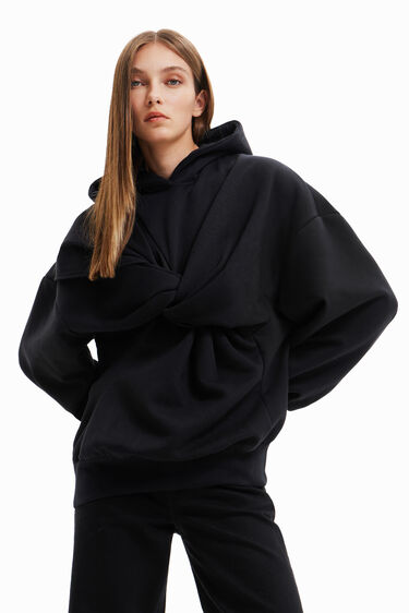 Maitrepierre knot hooded sweatshirt | Desigual