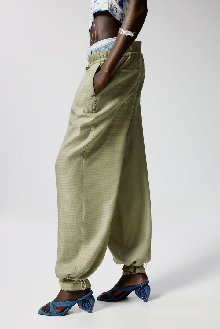 Pantalon long hybride à carreaux | Desigual