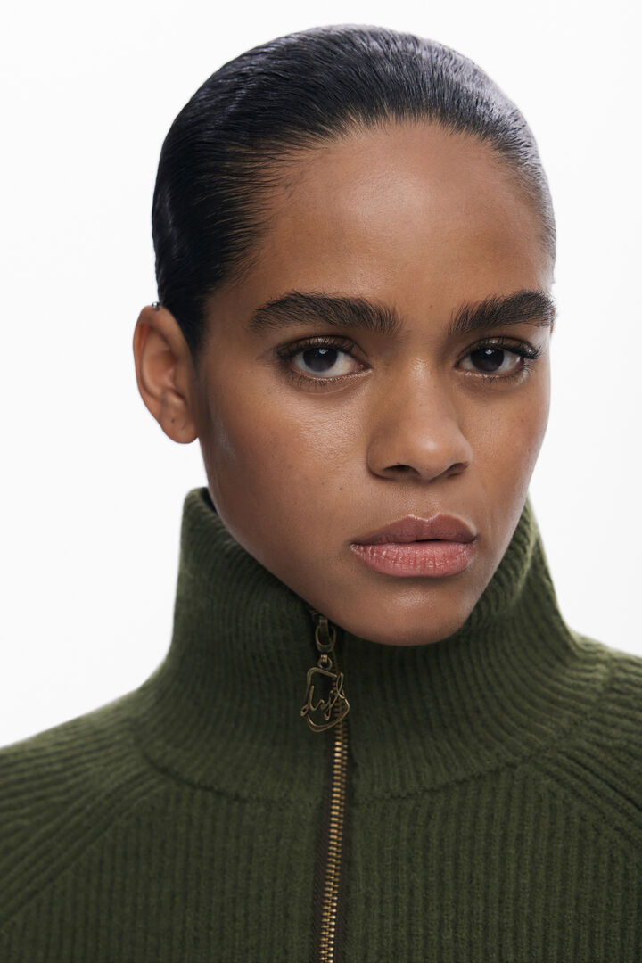 Zipper sweater with pockets | Desigual