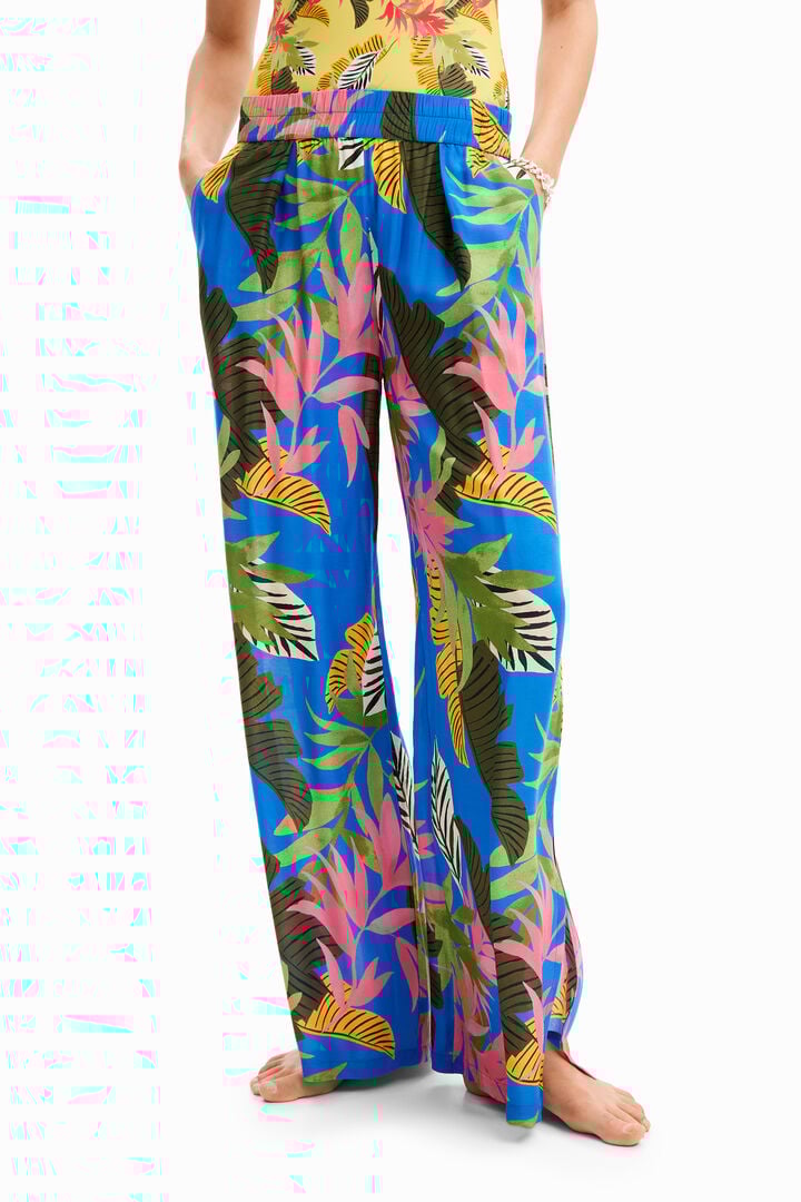 Tropical wide-leg trousers | Desigual