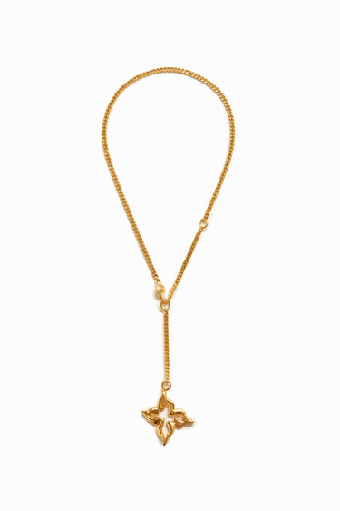 Zalio gold plated butterfly necklace | Desigual