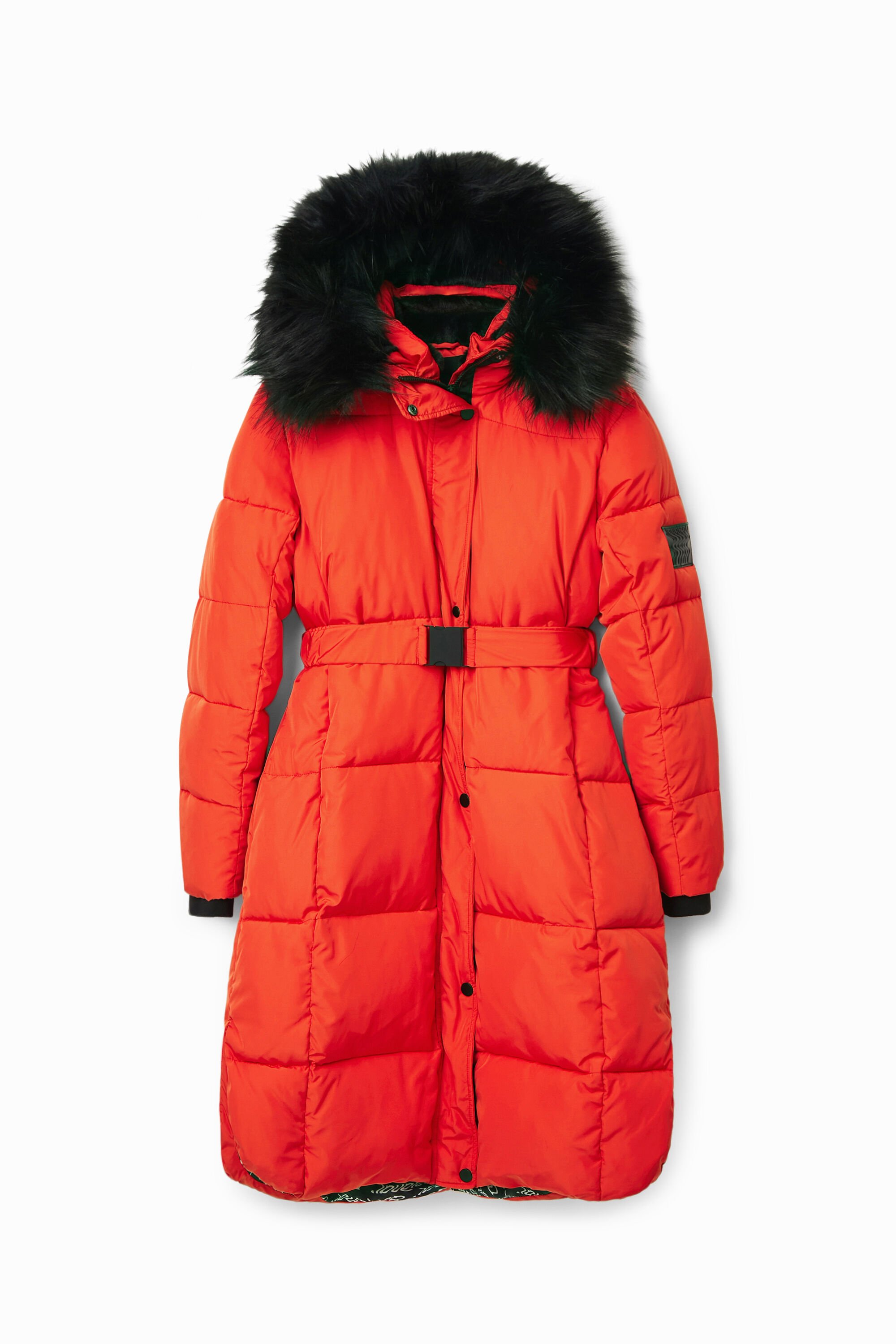 Long manteau matelassé ceinture - Desigual - Modalova