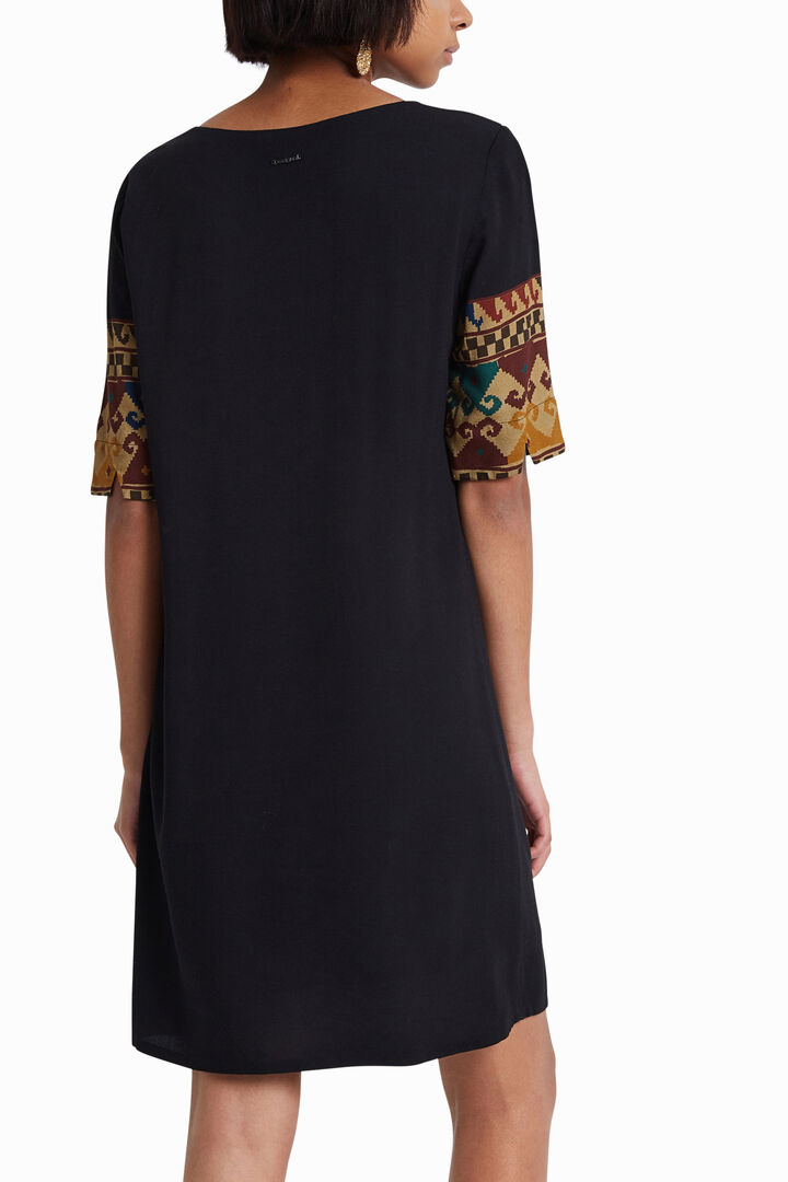 Viscose dress with 3/4 sleeves Designed by M. Christian Lacroix | Desigual