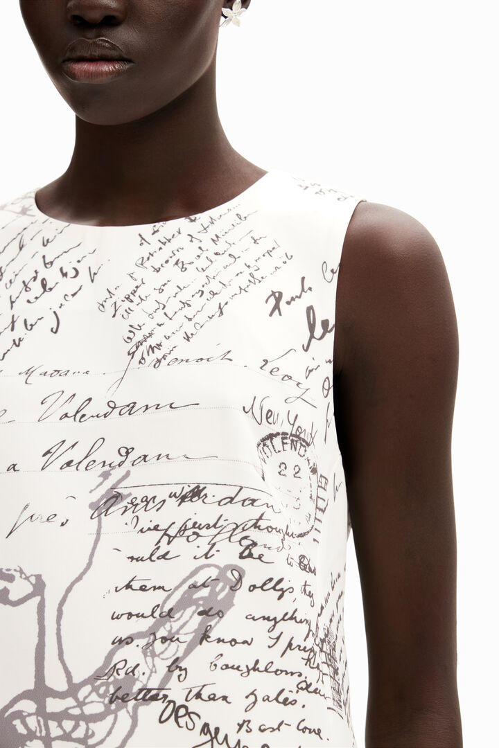 Letter print midi dress | Desigual