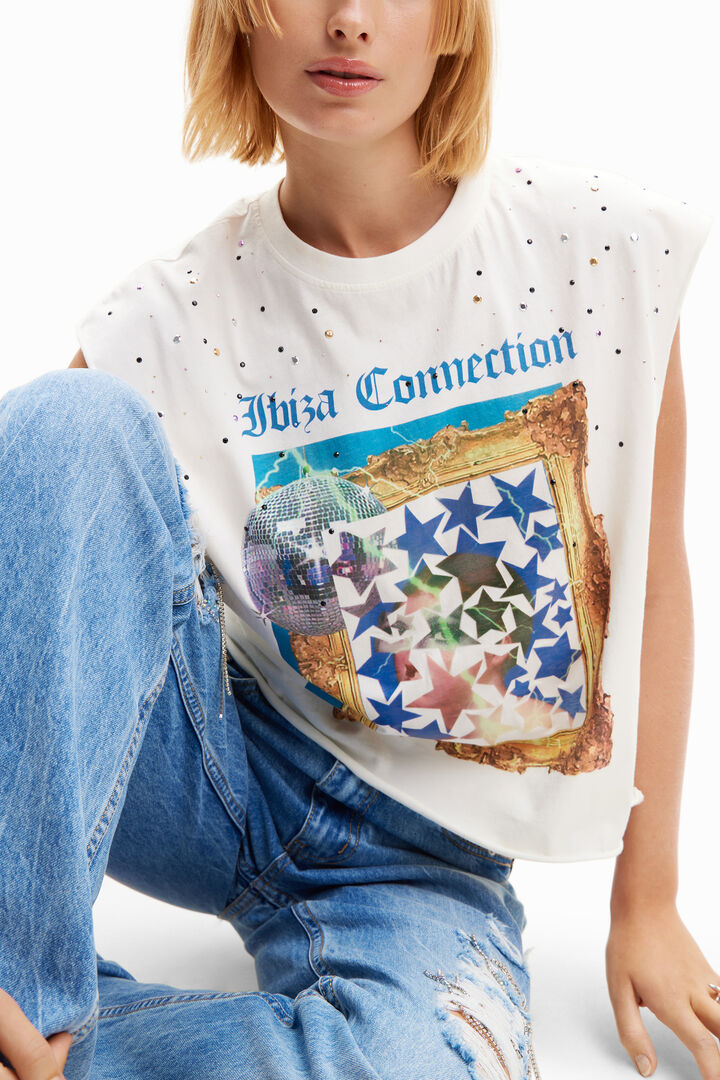 Studded disco T-shirt | Desigual