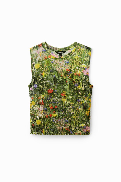 Short floral T-shirt