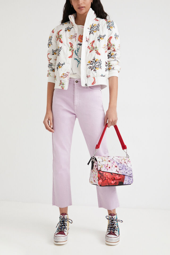 Veste matelassée avec dentelle | Desigual