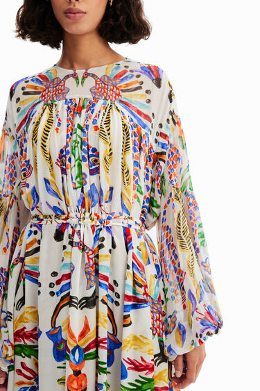 Vestido maxi tunica Stella Jean | Desigual