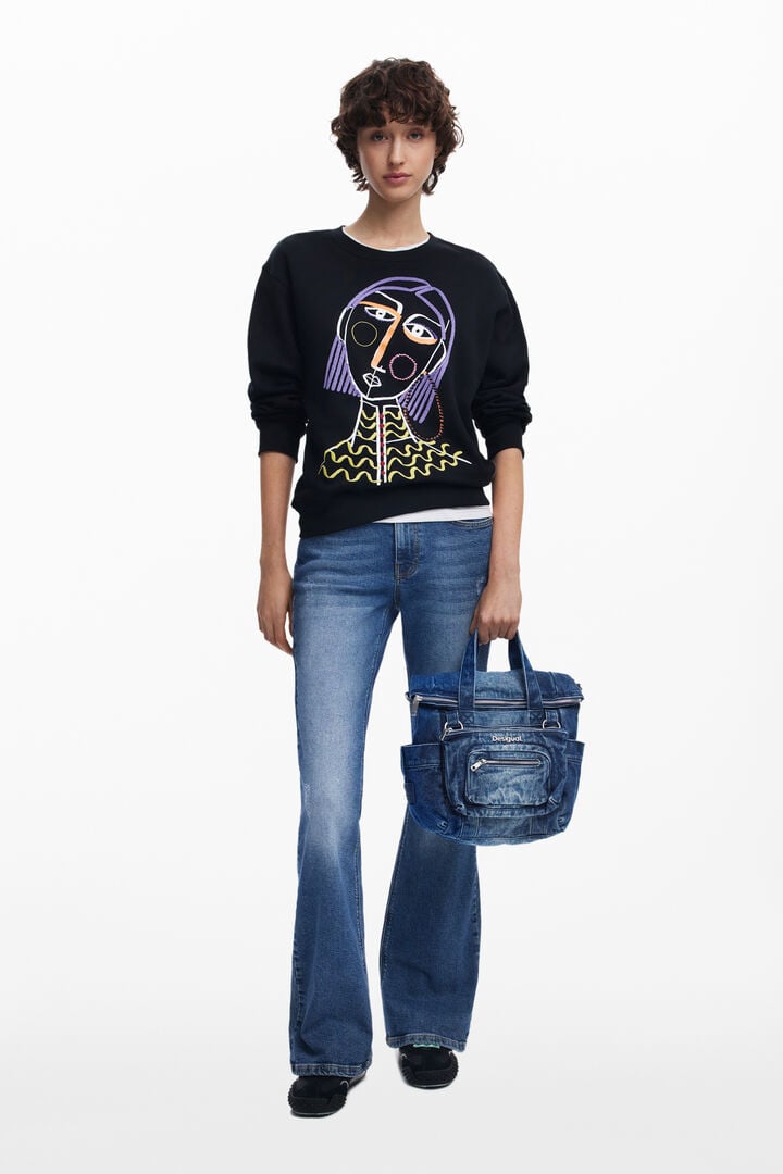 Small Voyager Denim Backpack | Desigual