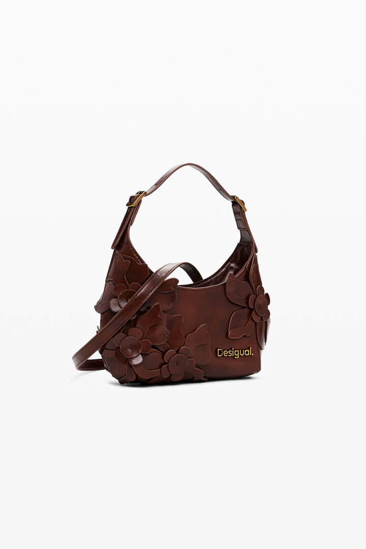 Glanzende mini bloemen tas | Desigual