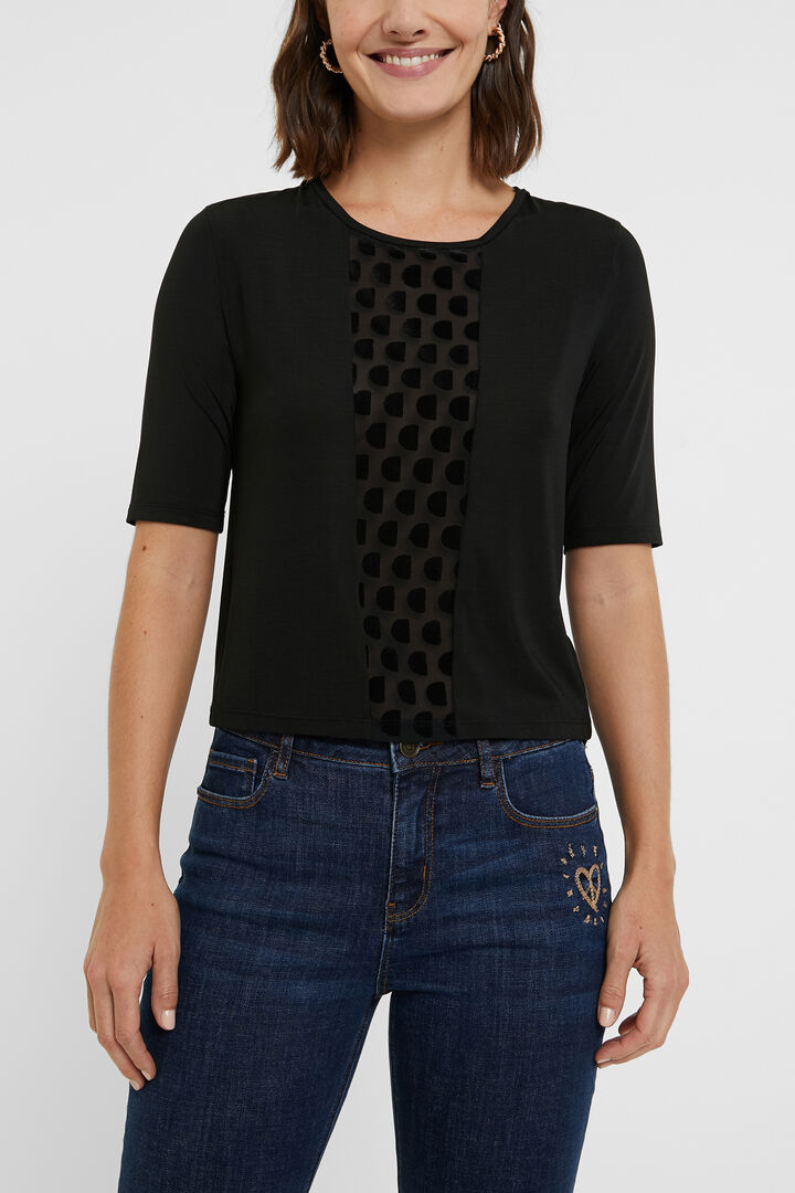 Slim fit T-shirt met monogram | Desigual