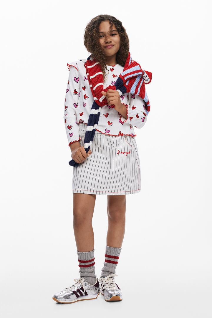 Falda corta rayas | Desigual