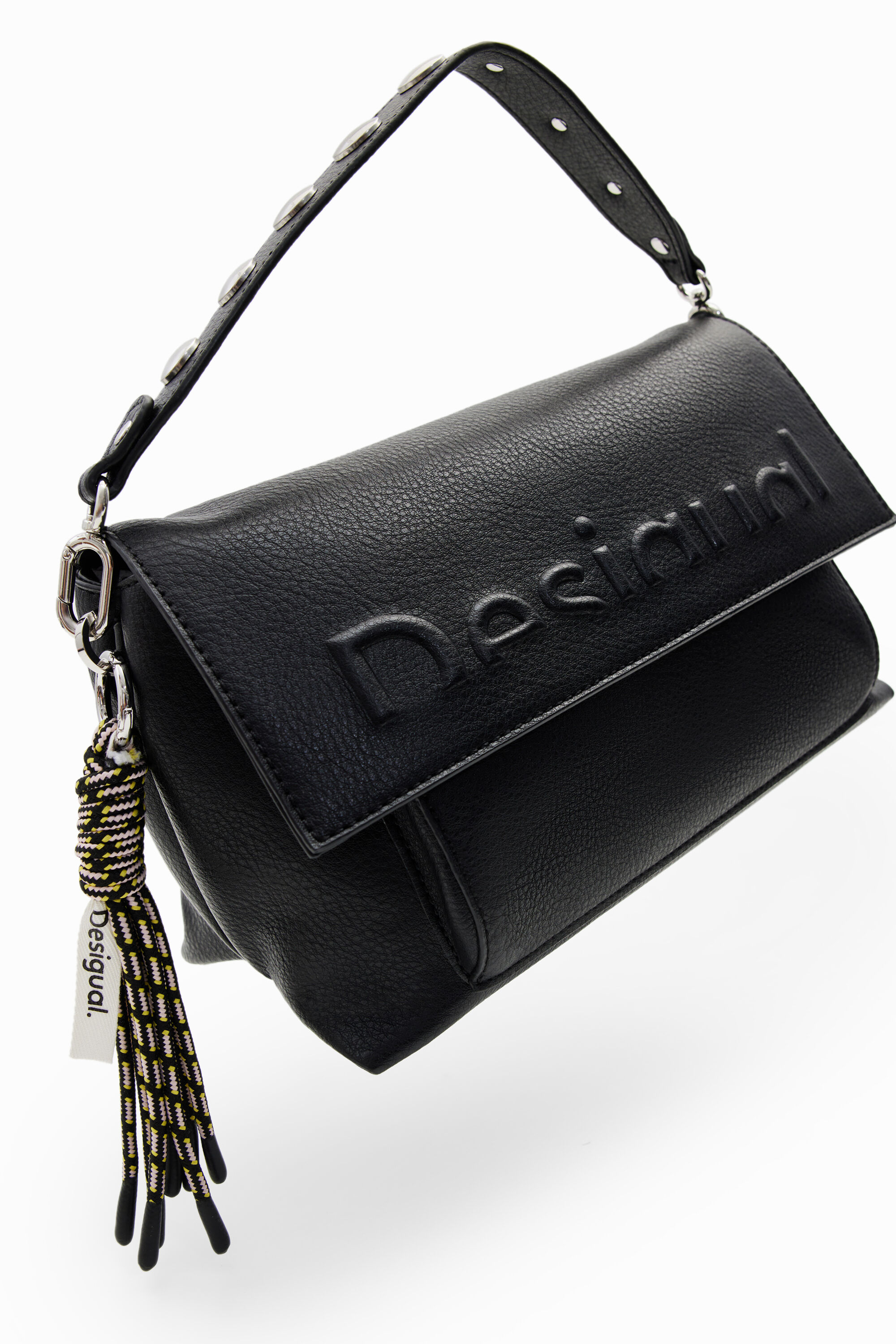 Midsize half logo crossbody bag