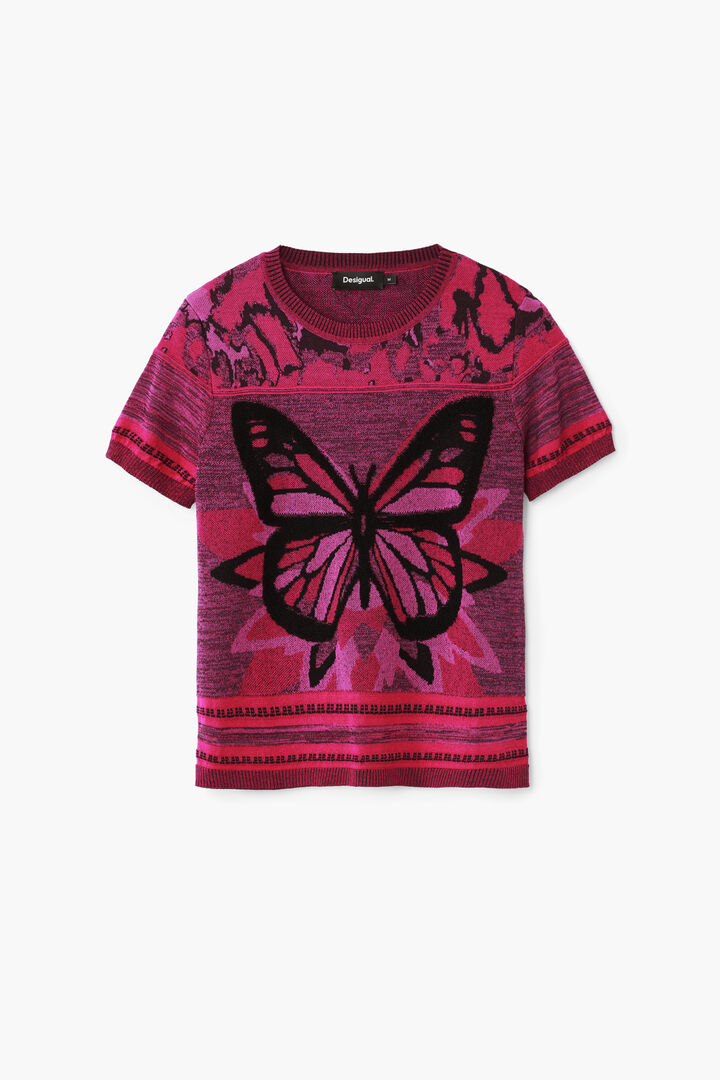 Butterfly knit T-shirt | Desigual