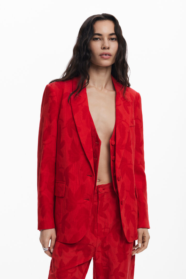 Contrast blazer