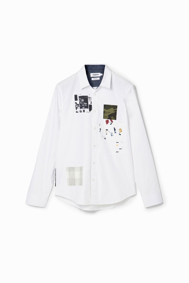 Popeline-Hemd Patch