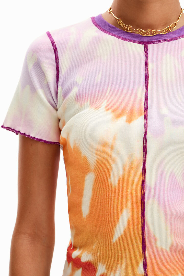 Short sleeve tie dye t-shirt. | Desigual
