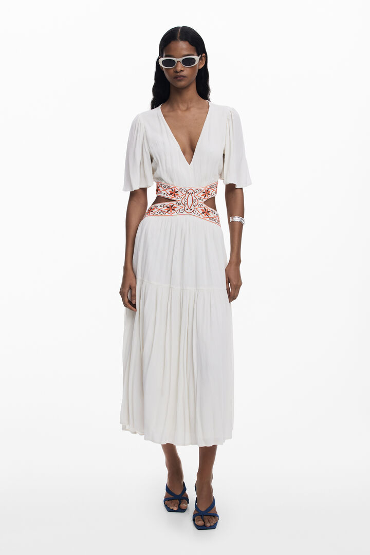 Vestido cut-out bordados | Desigual