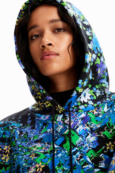 Oversize floral hoodie | Desigual