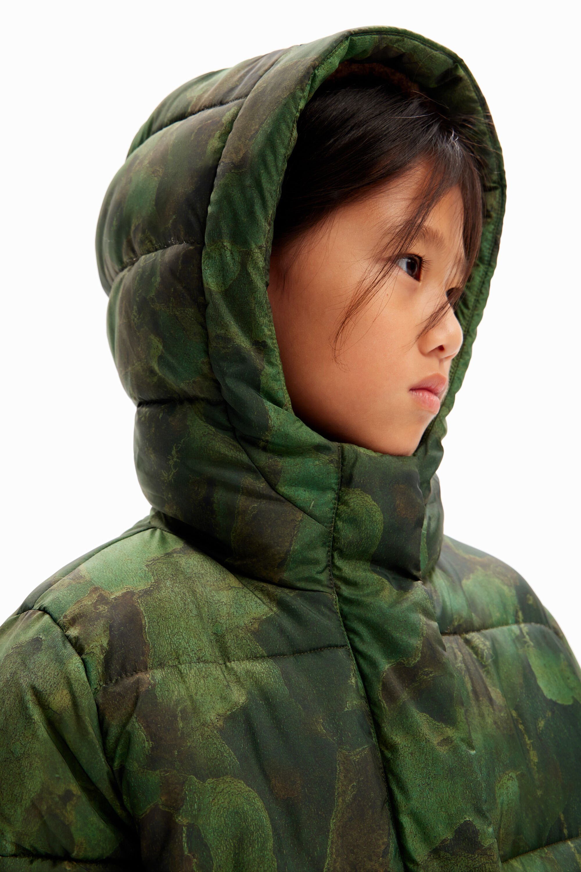 Camouflage padded jacket on sale