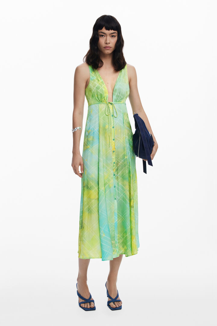 Vestido largo botones | Desigual