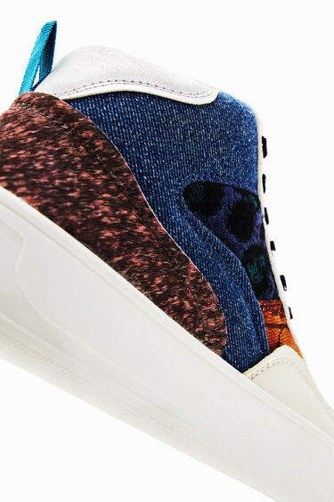 Sneakers caña media patch | Desigual