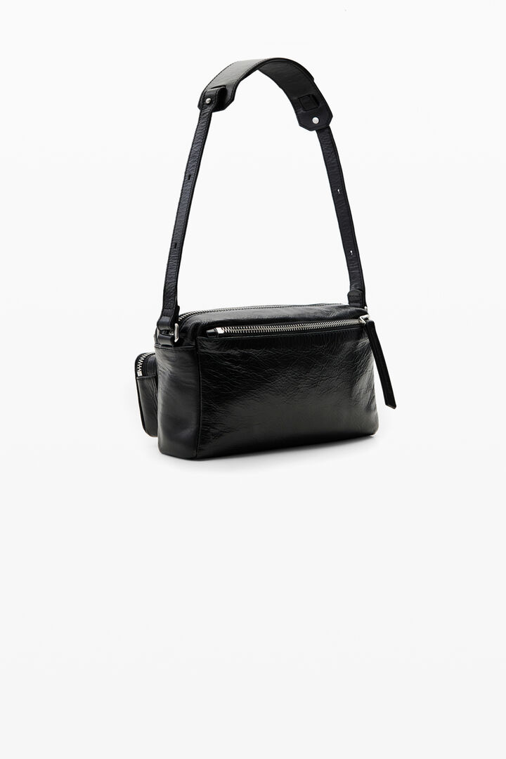 Small pockets leather crossbody bag | Desigual