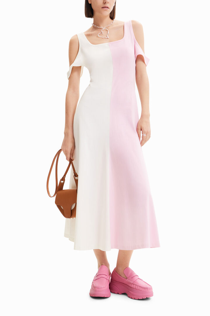Vestido midi tirantes Maitrepierre | Desigual