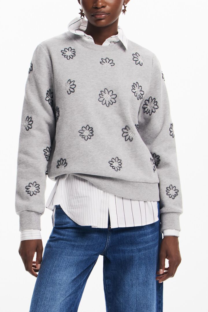 Sudadera flores joya | Desigual