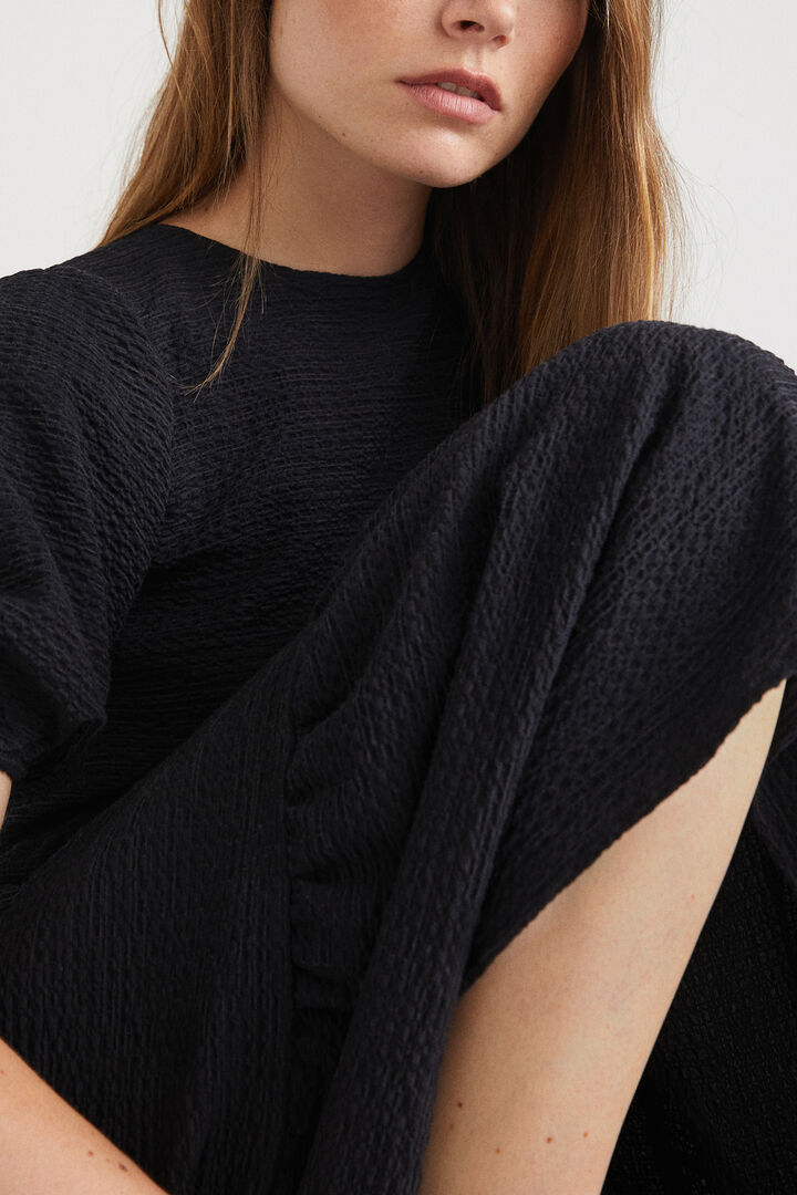 
テクスチャー&プレーンカラー ミディワンピース | Desigual