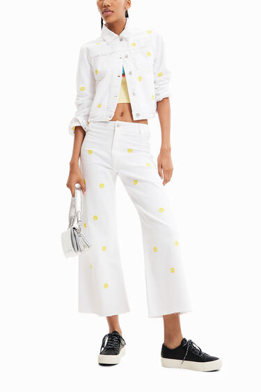 Texans Culotte cropped margarides | Desigual