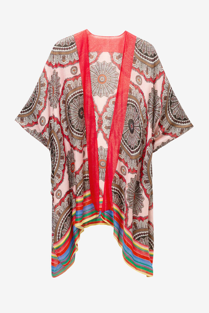 Kaftan Poncho with Mandalas Rainbow | Desigual