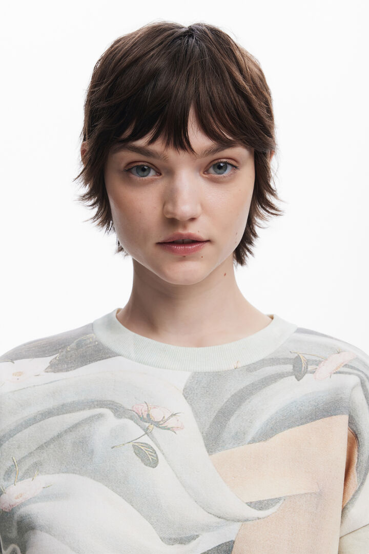 Arty print sweatshirt | Desigual