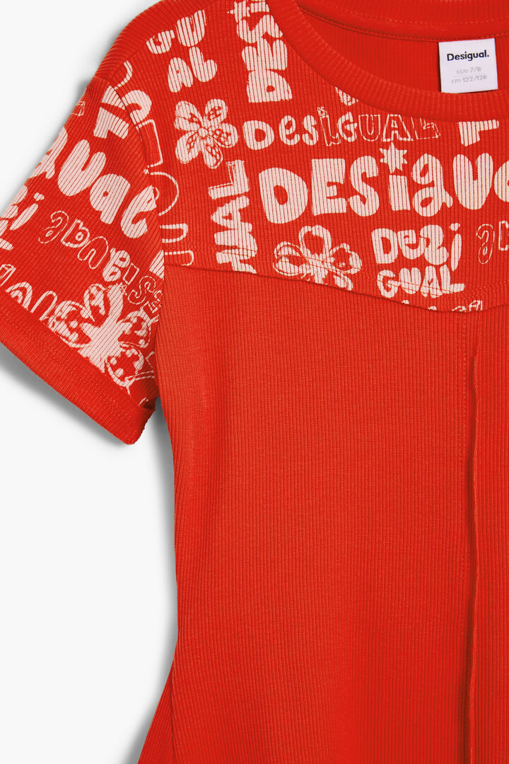 RED KNIT DRESS GIRL | Desigual