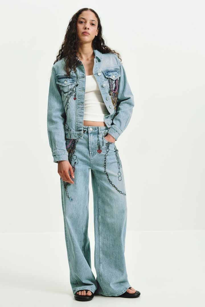 Printed denim jacket | Desigual
