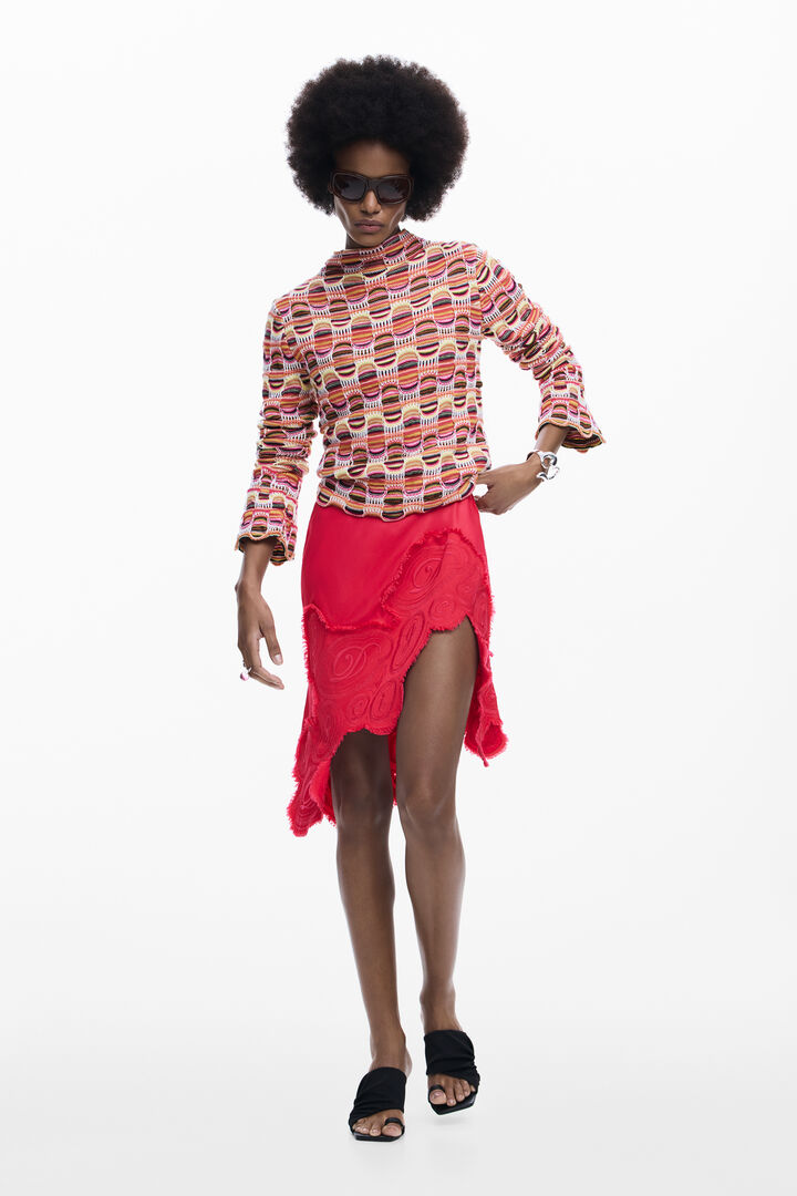 Colorful knit sweater | Desigual