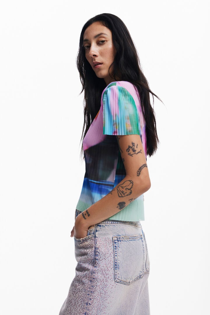 Camiseta paisaje difuminado | Desigual