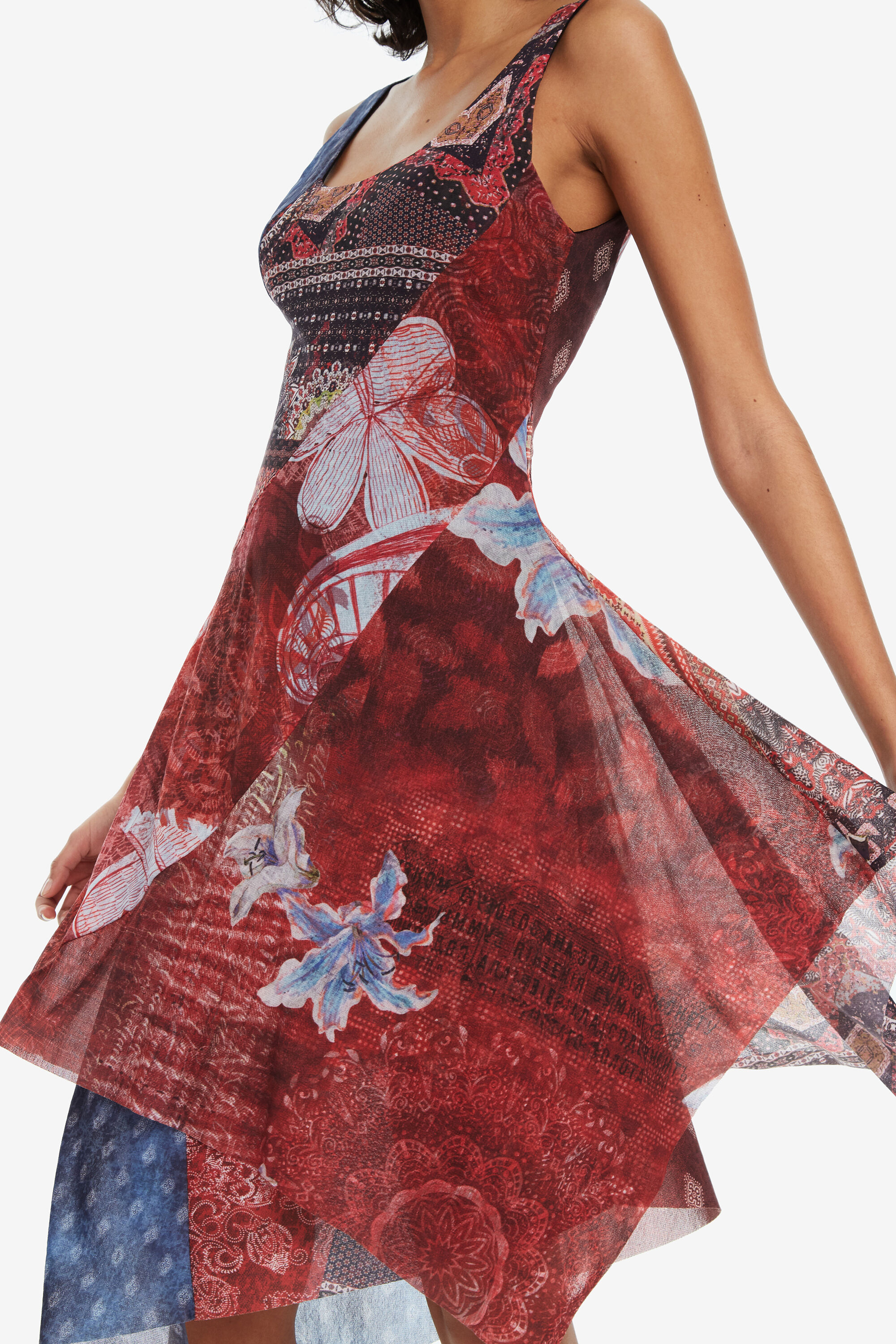 Desigual patchwork dress discount