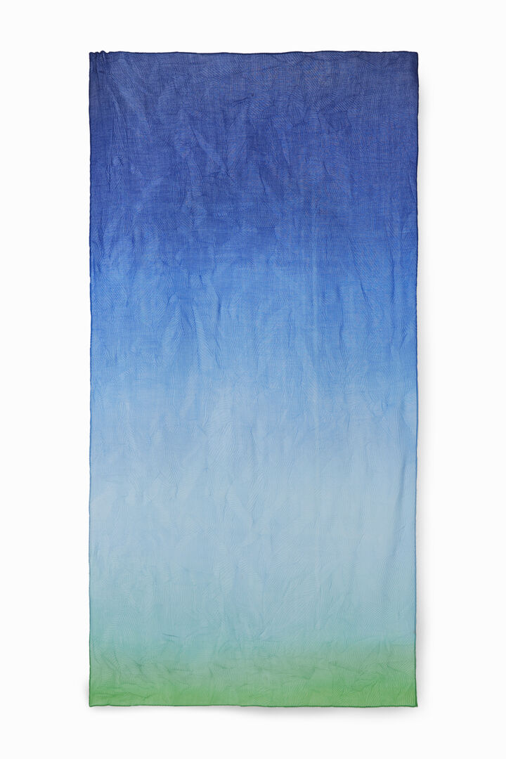 Rectangular pleated dégradé foulard | Desigual