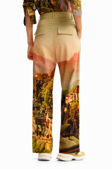 Pantalón recto paisaje M. Christian Lacroix | Desigual