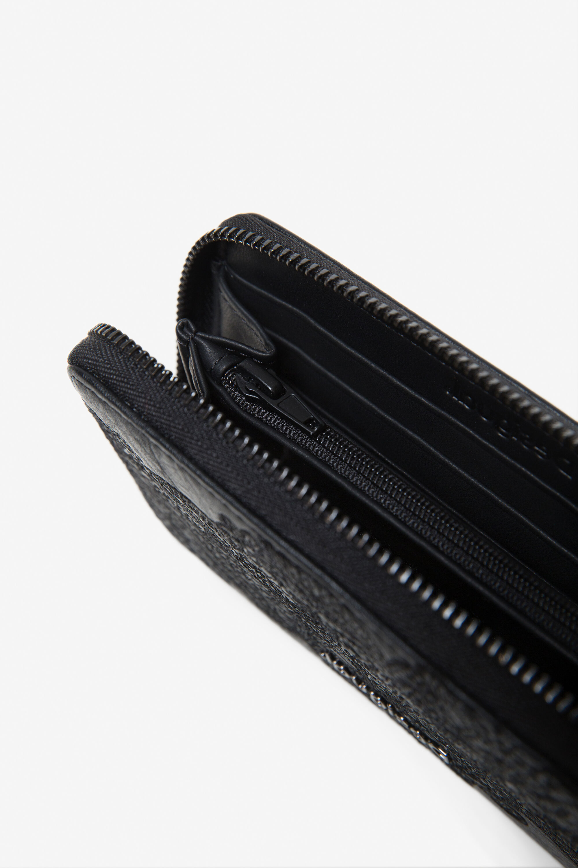 Portafoglio floreale zip