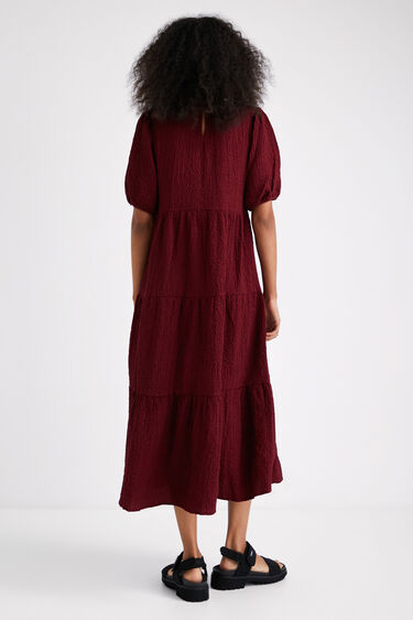Midi-jurk met textuur | Desigual