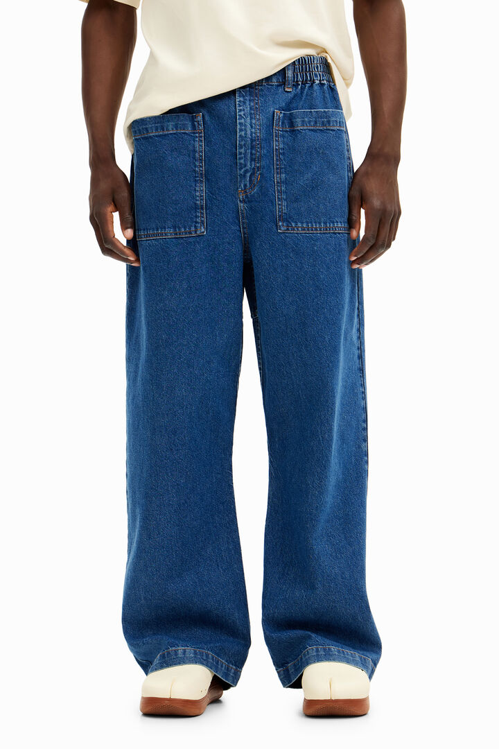 Long jeans with pockets | Desigual