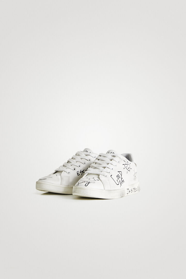 Sneakers mensaje rotulador | Desigual