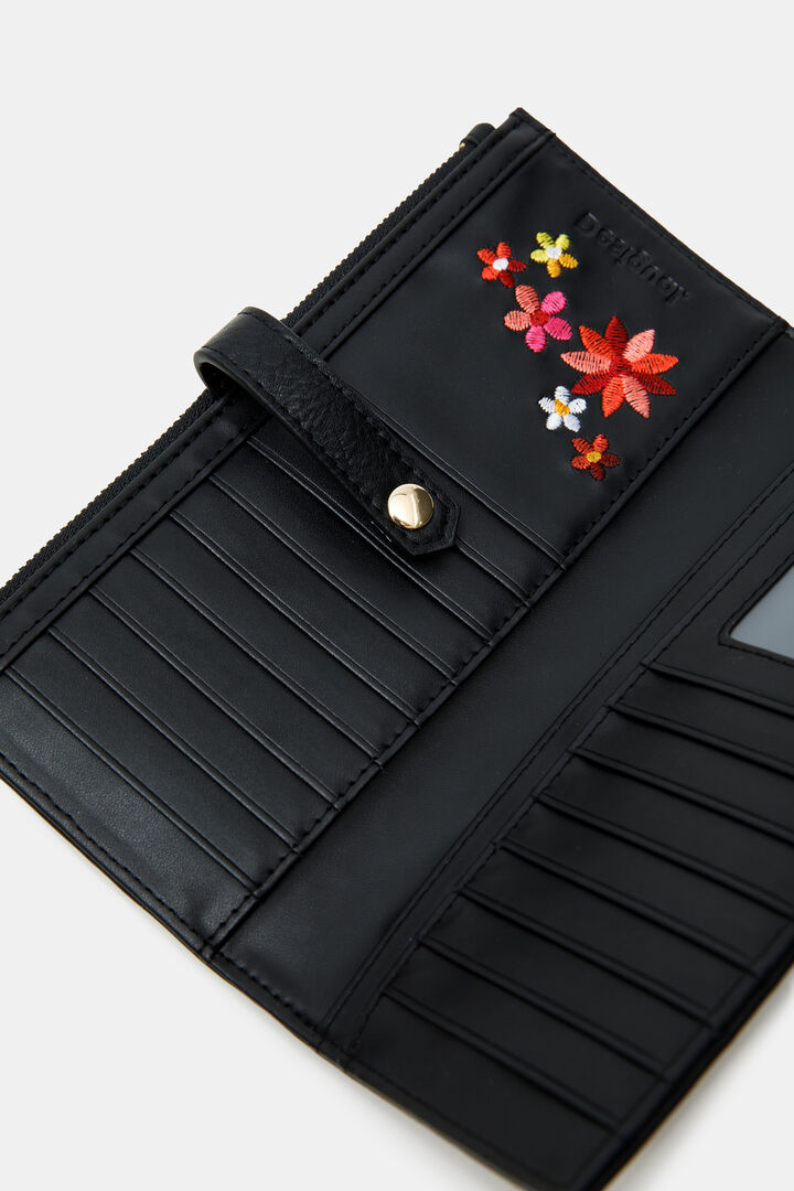 Längliches Portemonnaie mit Blumen | Desigual