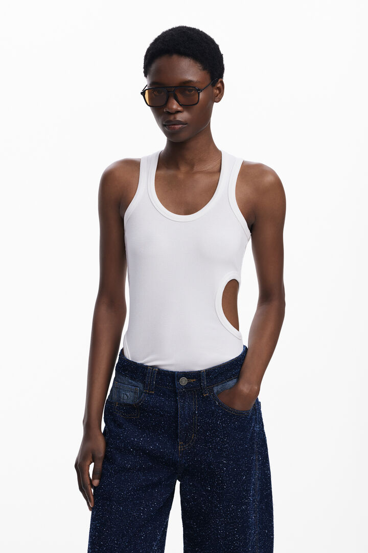 Two-tone denim trousers | Desigual