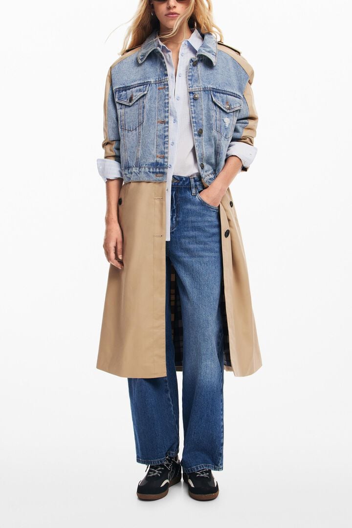 Gabardina híbrida denim | Desigual